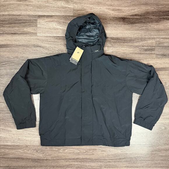 Nike Tech Jacket Black Hidden Hood UPF 40+ Men's Small FZ0714-010 MSRP $225 NWTR - Picture 1 of 5